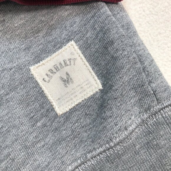 Carhartt‎ Sweater Men's M Gray Red Holbroock Bi-Color Sweatshirt Pullover - Picture 7 of 14